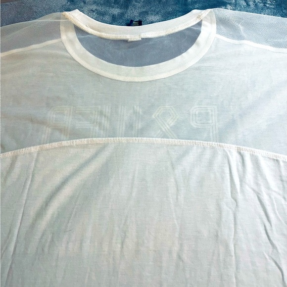 NWT Breast Cancer Awareness T-shirt “POWER”. W/Gold & Pink Metallic Lettering - Picture 5 of 8